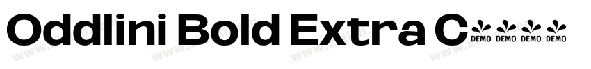 Oddlini Bold Extra C字体转换